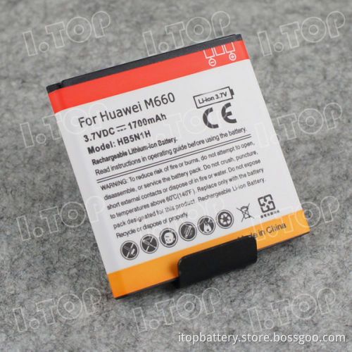 high quality for HUAWEI M660 backup battery with 1700mAh